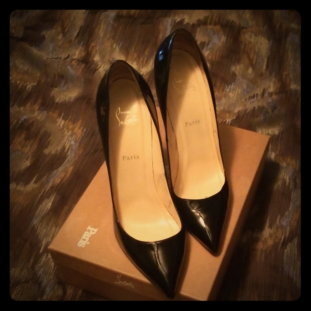 Christian Louboutin Blk Patent So Kate